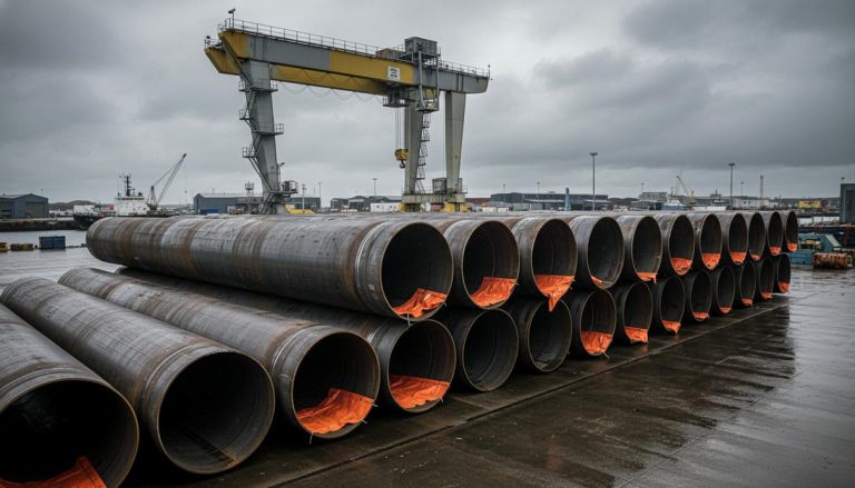 Китай поставил гигантские опоры для ветропарка Inch Cape в Шотландии