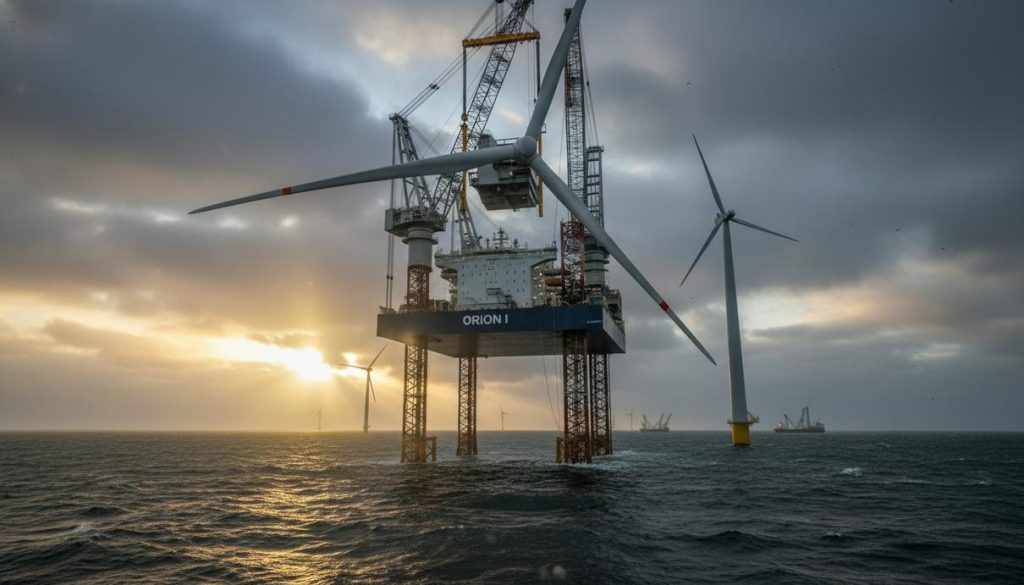 В Дании началась установка турбин на крупнейшей морской ВЭС Thor