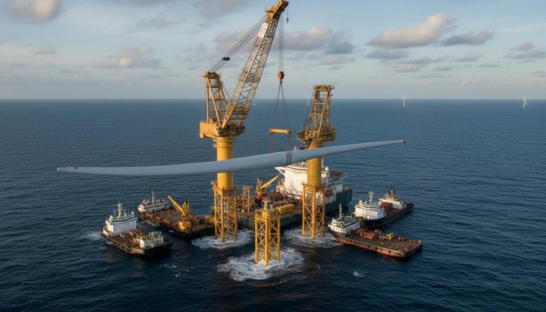 На шельфе Тайваня началась установка турбин морской ветроэлектростанции Хай-Лун 3