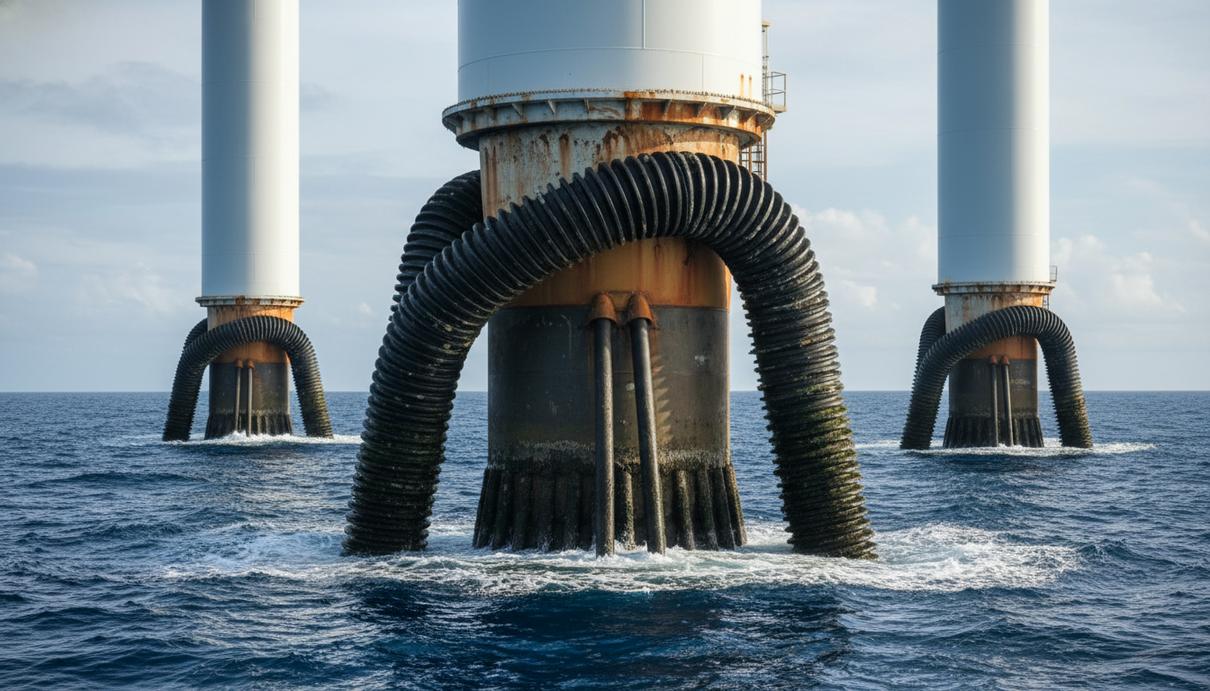 Фундаменты морских ветрогенераторов и защитные конструкции для кабелей в открытом море