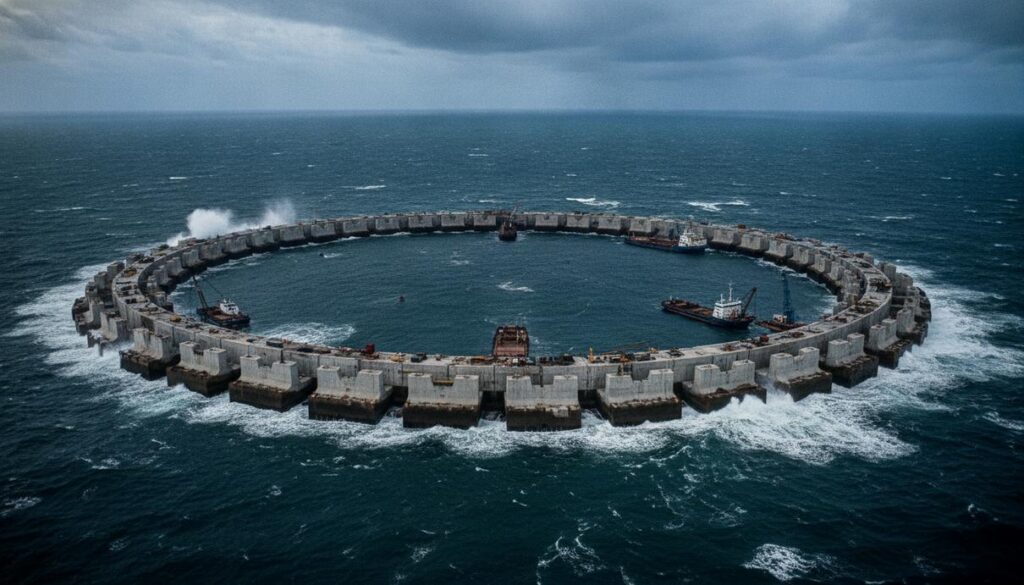 В Северном море завершили возведение фундамента энергоострова «Принцесса Элизабет»