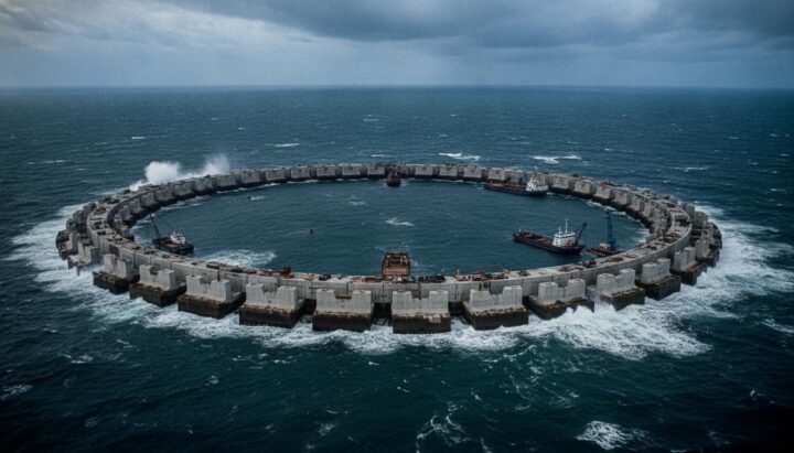 В Северном море завершили возведение фундамента энергоострова «Принцесса Элизабет»