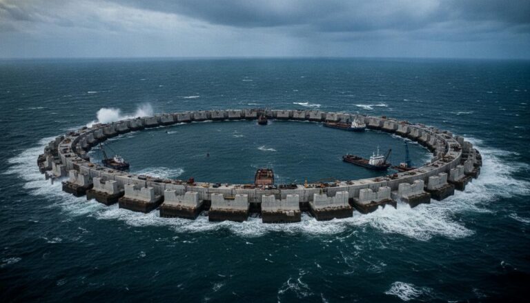 В Северном море завершили возведение фундамента энергоострова «Принцесса Элизабет»