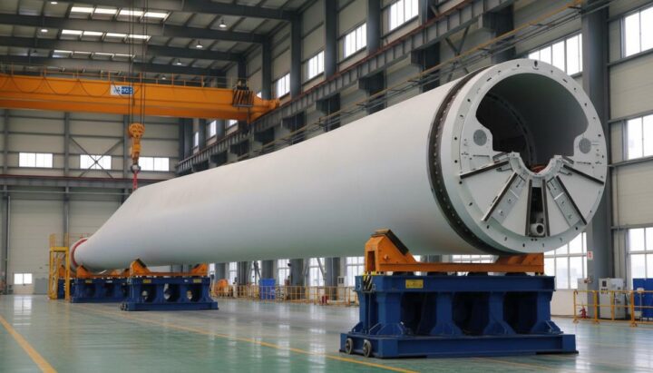 Китайская CRRC создала 110-метровую перерабатываемую лопасть для ВЭУ